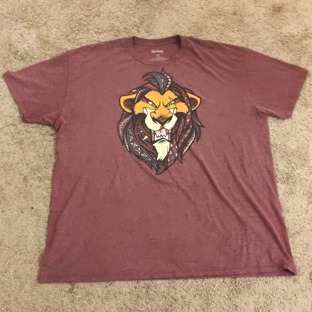Maroon colored Garth t-shirt from Disney's Lion King.